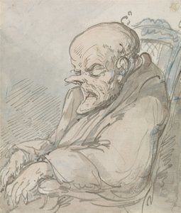 Portret van een Oude Man door Thomas Rowlandson
